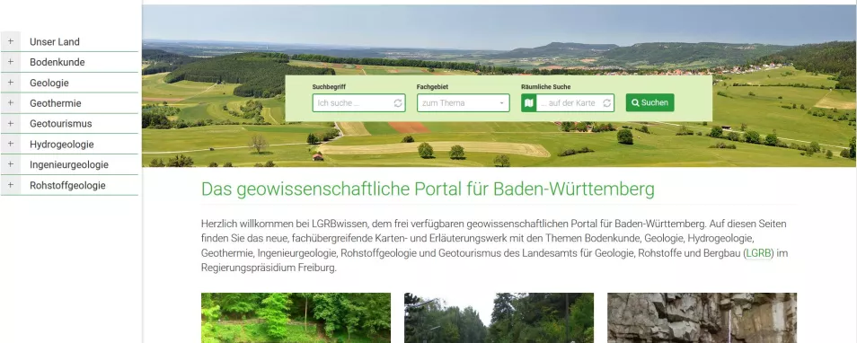 LGRBwissen - das geowissenschaftliche Portal für Baden-Württemberg